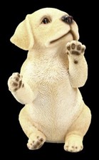Figurine De Chien - Chiot Labrador Sur Ses Pattes Arrières - Décoration De Chiot