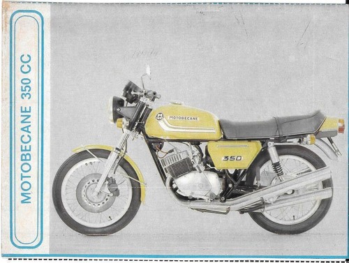 Motocard motobecane 350 - motobecane,