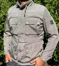 Knit Belstaff Belted Double Jacket Motorcycle Rider Coat WindProof Size 42 S M