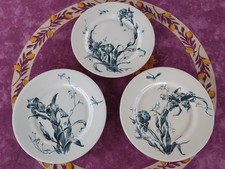 3 Assiette Plate Faience Gien