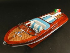 maquette riva bateau Riva Aquarama Crème  53cm entièrement Bois laiton modélisme