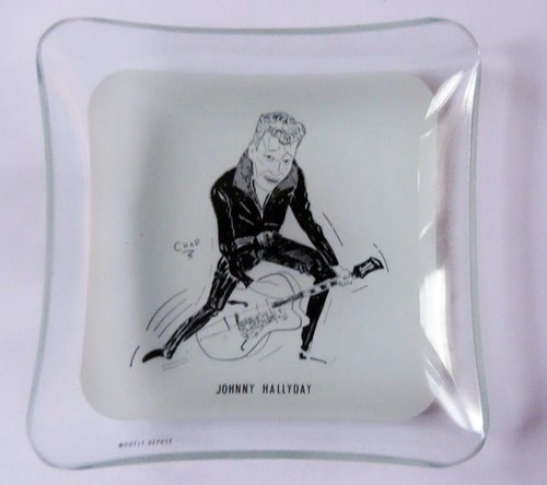 Johnny hallyday cendrier - hallyday, en