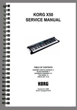 Manuel d'entretien Korg X50 -