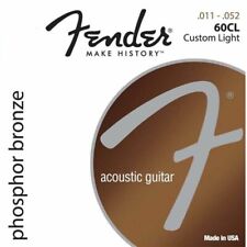 Jeux de cordes FENDER 60CL phosphore bronze 11/52 -0730060405 guitare acoustique