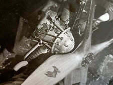 Moteur en étoile ALTER 7 cylindres photo originale mécanicien travail circa 1930