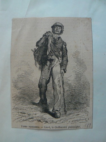 Lithographie 1857 types - 1857,