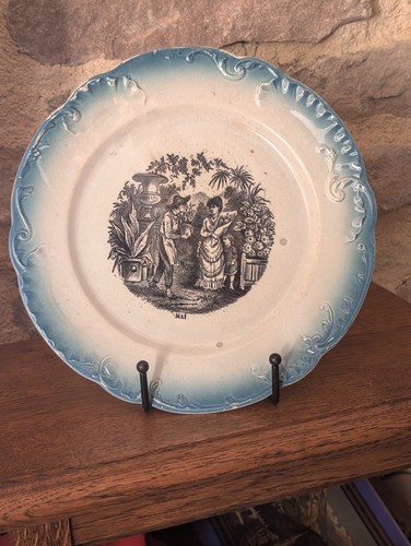 Assiette parlante ancienne