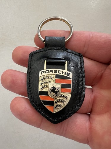 Porte cle porsche cuir - cle,