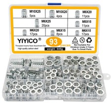 Inserts Filetés Bois Insert à Bois Écrou à Visser Douille Filetée M6 M8 M10 9...