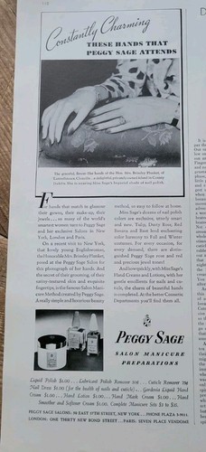 1936 peggy sage salon - 1936, manicure