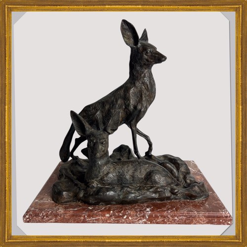 Bronze animalier couple de - animalier,
