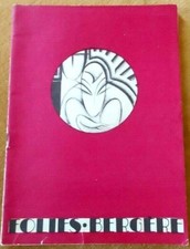 Old program FOLIES BERGERE 1928 LA GRANDE FOLIE MISS FRANCE LES 18 Lévriers