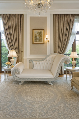 Luxury silver tufted - ✨,