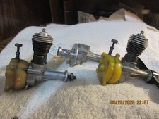 2 EA COX SPACE BUG JR 049 C/L- FF VINTAGE (1953) ENGINES + PART