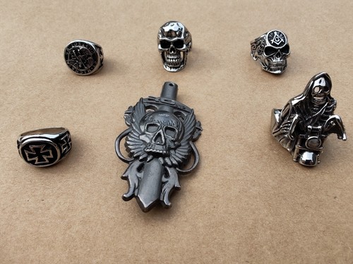 Lot bagues motard - motard,