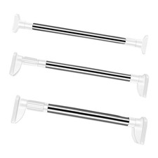Tringle à vêtements télescopique extensible pour armoires, dortoirs, balcons