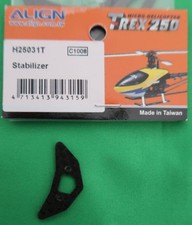 Align TREX250 Carbon Stabilizer H25031T RC Helicopter Parts,Used Japan YYG