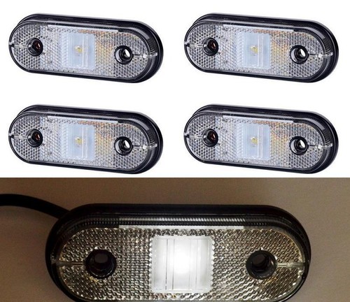 Feux gabarit led blancs - 4x,