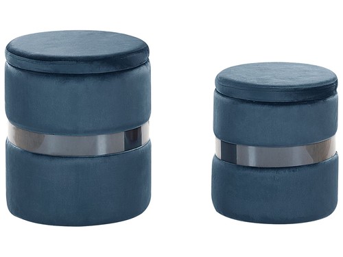 Beliani set 2 poufs - beliani,