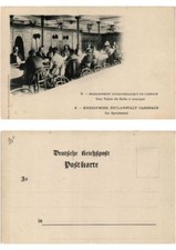 Old postcard AK 6 stable hydrotherap from CARSPACH dining table Alsace (379076)