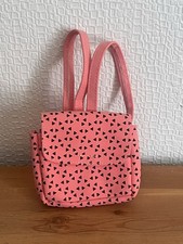 Backpack, pink satchel for