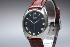 Montre Homme Vintage 1977 [Exc+5] SEIKO Chariot 7830-8000 Navy Roman Dial Quartz