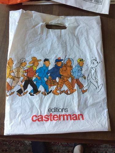 Herge sac plastique tintin - herge,