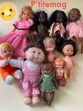 Lot anciennes poupées