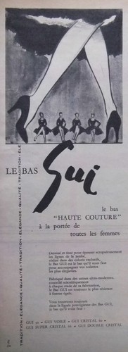 Publicité 1955 les bas - publicitÉ,