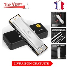 Harmonica Diatonique Argenté