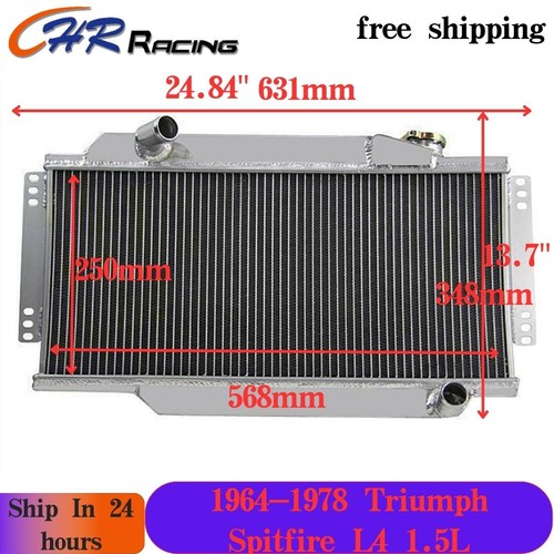 Rows aluminum radiator for - radiator,