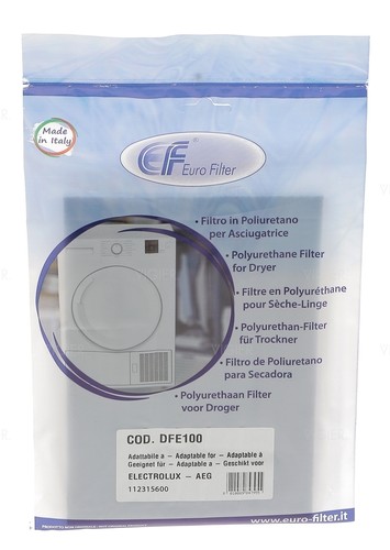 Filtre mousse pour - , linge