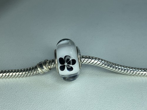 Pandora black blossom murano - pandora,
