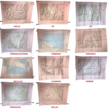 Lot 11 Cartes Anciennes IGN