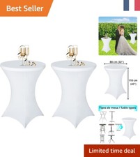 Housse Mange Debout Extensible 80x110 cm, Élégante et Pratique - Pack de 2