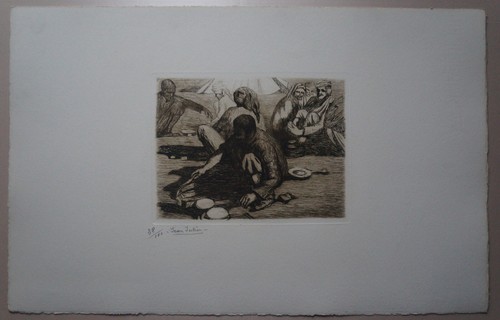 Gravure scene orientaliste - ,