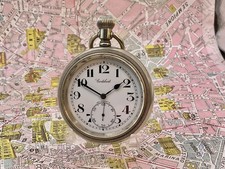 Cortebert Caliber 534 . Railroad style. Screw case. Metal . POCKET WATCH