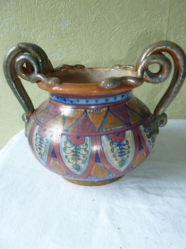 Faïence pot anse marquise - faïence,