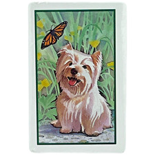 Vintage Trump Playing Cards Terrier Yorkshire Biewer Dog Puppy Sealed Cellophane
