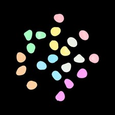 Pierre Fluorescente Artificielle Galets Fluorescents Jardin Poissons OB