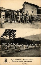 Old postcard AK VIETNAM INDOCHINA Tonkin Tirailleurs Tonkinois (957933)
