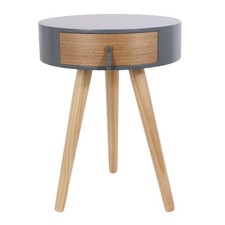 Table de Chevet 1 Tiroir "Nora" 46cm Gris
