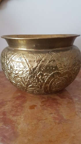 Grand cache pot cuivre - pot,