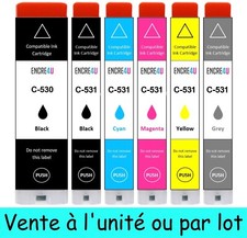 ENCRE4U - Cartouches d'encre PGI-530 CLI-531 XL compatibles avec Canon Pixma TS