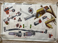 Set of 21 Russian ZAZ Tavria Automobile Car Schematic Posters Plans Layout Gears