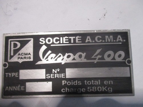 Panneau type vespacar - type,