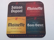 Beer Coaster ~ Brasserie DUPONT: Saison, Bons Voeux, Moinette Bruin + ~ BELGIUM