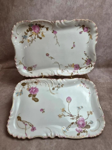 Paire grands plats haviland - paire,