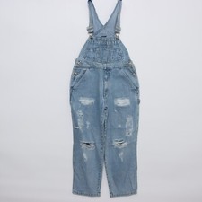 Salopette Gap (Cod.S1365) Taille M D'Occassion Homme Haute en Jeans Custom Rips