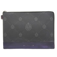 Sac À Main Berluti En Cuir Noir/Violet OB2380